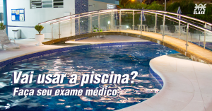 exame médico; piscina