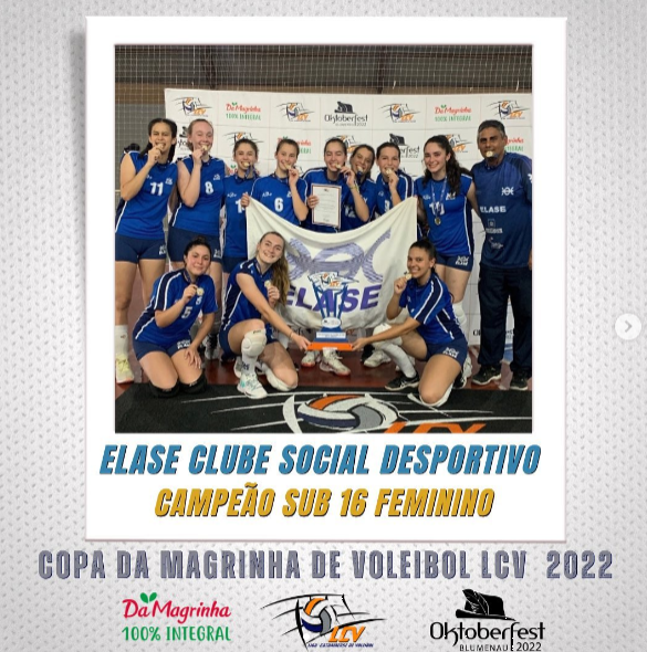 Vôlei Feminino Sub-16 é campeão da Copa